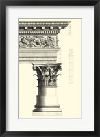 Framed B&W Column and Cornice IV