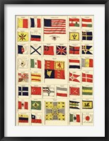 Framed Flags of All Nations II