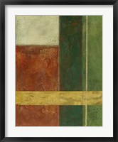 Red, Green, Gold I Framed Print