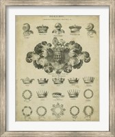 Framed Heraldic Crowns & Coronets I