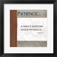 Patience Framed Print