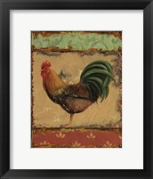 Framed Rooster Portraits II