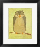 Framed Sensible Owl