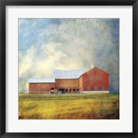 Framed Red Barn