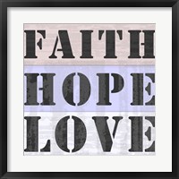 Framed Faith Hope Love