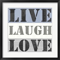 Framed Live Laugh Love