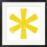 Framed Yellow Asterisk