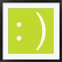 Framed Lime Smiley