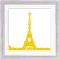 Framed Yellow Eiffel Tower