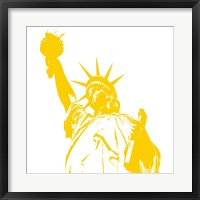 Framed Yellow Liberty