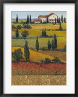 Hilltop Villa I Framed Print