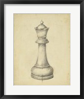 Framed Antique Chess III