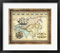 Framed Map of Asia