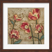 Framed Travertine Garden II