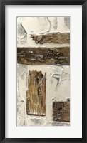 Birch Bark Abstract I Framed Print