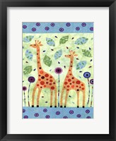 Giraffe Pair Framed Print