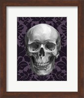 Framed Skull on Damask