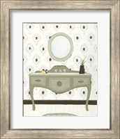 Framed 'Parisian Bath II' border=