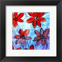 Framed Flower Strokes I