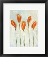 Framed Painted Tulips III