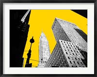 Framed New York on Yellow