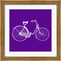 Framed Purple Bicycle
