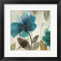 Framed Teal Splash II