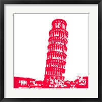 Framed Pisa in Red