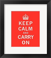 Framed Keep Calm And Carry On II