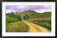 Framed Tuscan Road