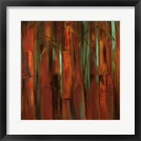 Sunset Bamboo I Framed Print