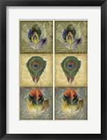 Framed 2-Up Feather Triptych II