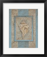 Framed Shell & Damask Stripe II