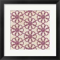 Floral Trellis IV Framed Print