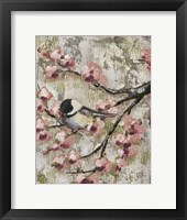 Framed Cherry Blossom Bird II