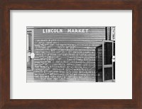 Framed Lincoln Market Winston Salem, North Carolina