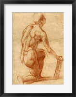 Framed Study of a Kneeling Figure