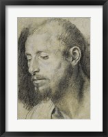 Framed Study of the Head of a Bearded Man