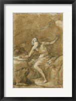 Framed Saint Jerome Hearing the Trumpet of the Last Judgement - posed