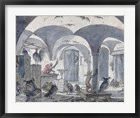 Framed Enchanted Cellar with Animals