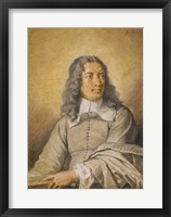 Framed Portrait of M. Quatrehomme du Lys