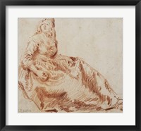 Framed Study of a Seated Woman