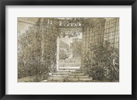 Framed Landscape with a Stairway and Balustrade