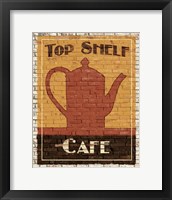 Framed Top Shelf Cafe