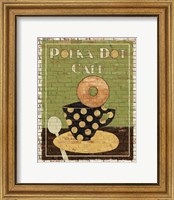 Framed 'Polka Dot Cafe' border=