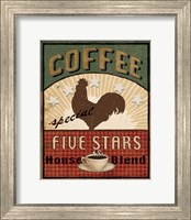 Framed 'Coffee Blend Label III' border=