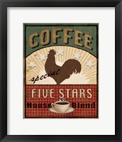 Coffee Blend Label III Framed Print