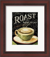 Framed 'Today's Coffee III' border=