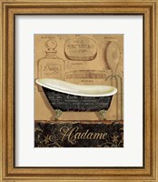 Framed 'Bain de Madame' border=