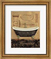 Framed 'Bain de Monsieur' border=